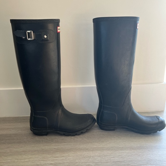 Hunter Original Tall Rain Boots- matte black - Picture 3 of 7